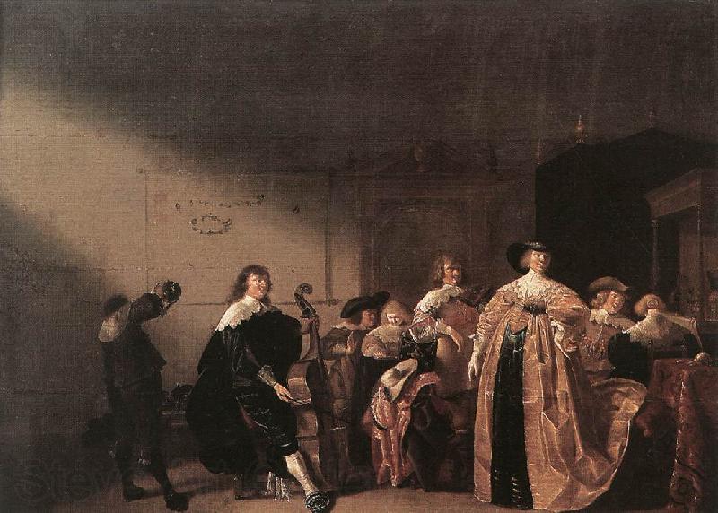 PALAMEDESZ, Antonie Party Scene with Music Germany oil painting art